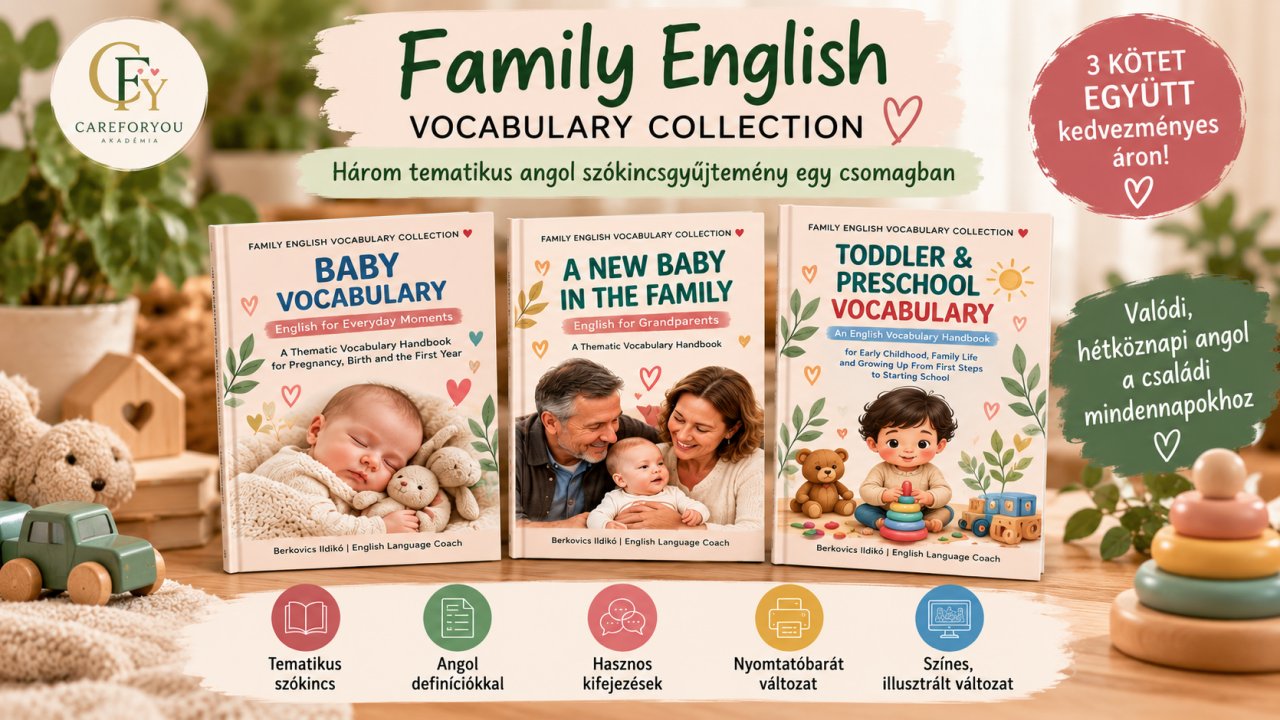 Family English Vocabulary Collection – 3 kötet