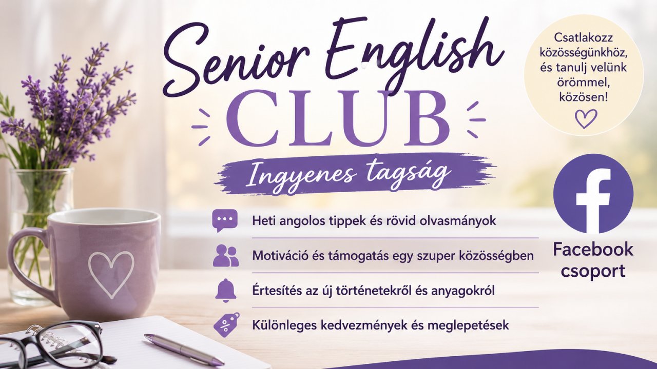 Senior English Club – Ingyenes tagság